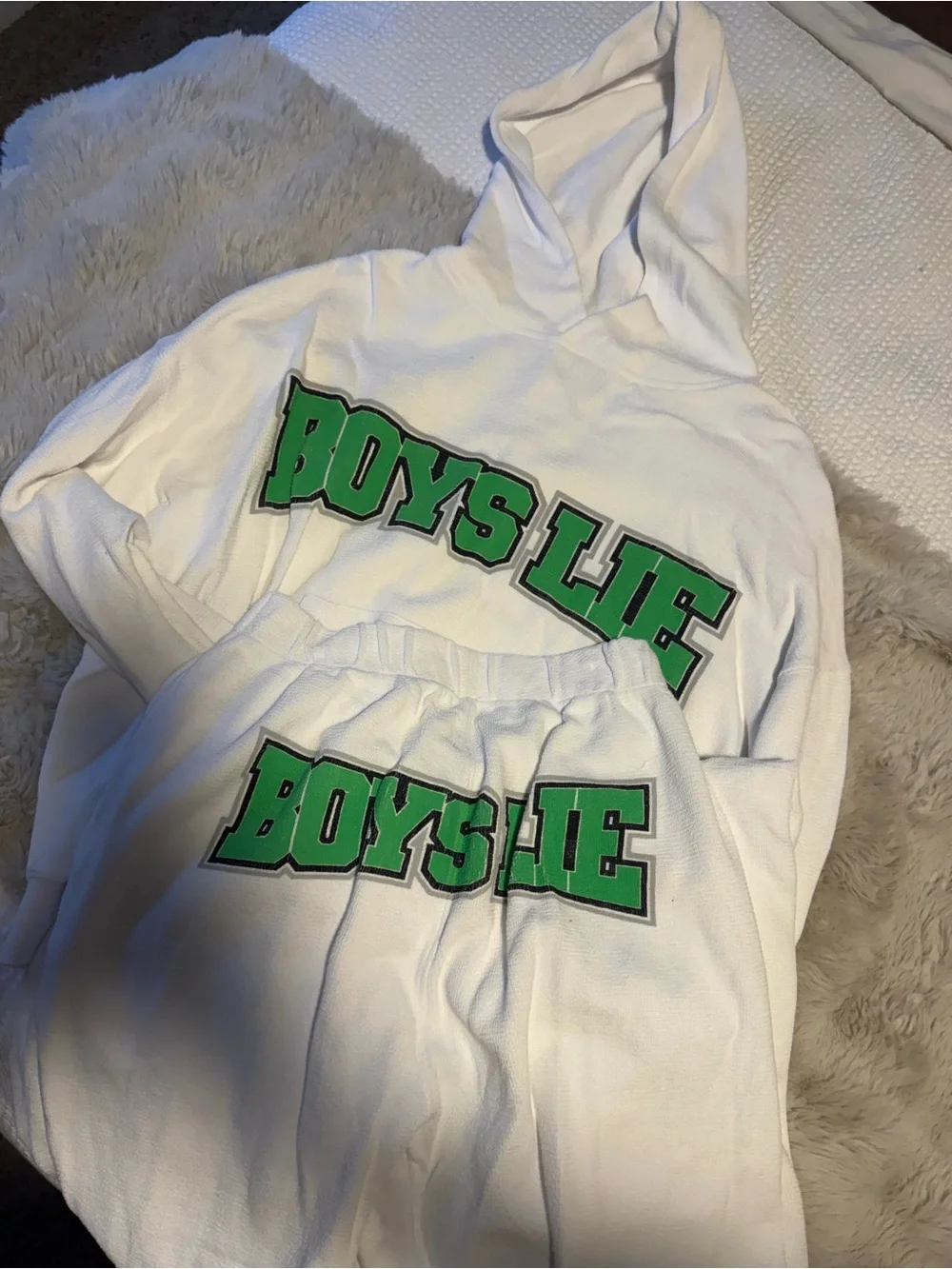Boys Lie don’t fumble matching set!